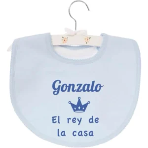 Babero personalizado el rey de la casa