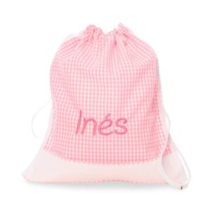 Bolsa de muda para guardería bordada