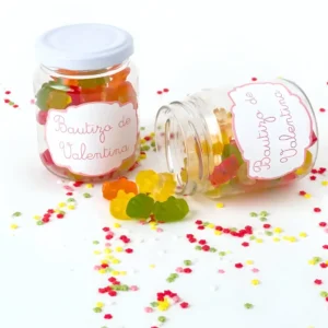 Bote de chuches personalizado para celebraciones