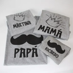 Camisetas personalizadas para familia hipster