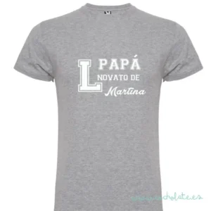 Camiseta personalizada papa novato, camiseta pap en prácticas