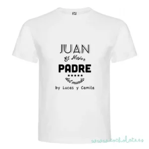 camiseta personalizada mejor padre del mundo