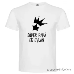 Camiseta personalizada super papa día del padre