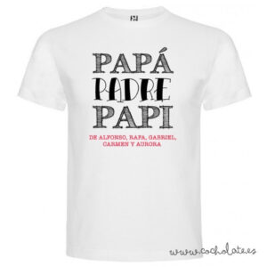 Camiseta personalizada día del padre