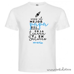 camiseta personalizada mejor padre del mundo