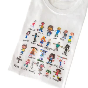 Camiseta para profes con dibujos de los alumnos