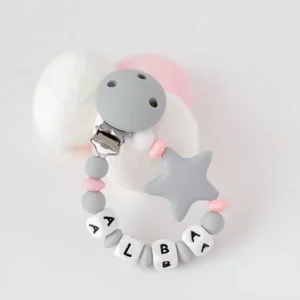 Chupetero personalizado con el nombre de Alba