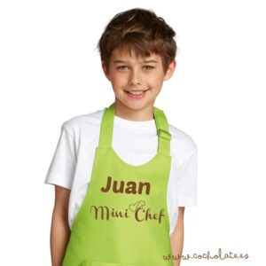 Delantal infantil personalizado mini chef