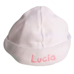 GORRO para bebé recién nacido bordado con nombre