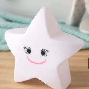 Luz quitamiedos para bebé estrella blanca