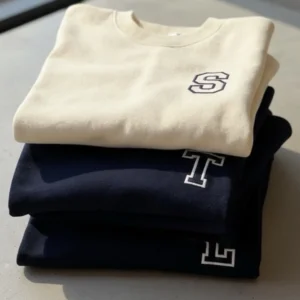sudadera personalizada con inicial bordada