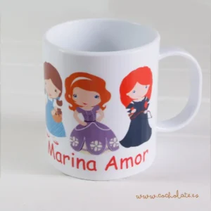 taza personalizada princesa
