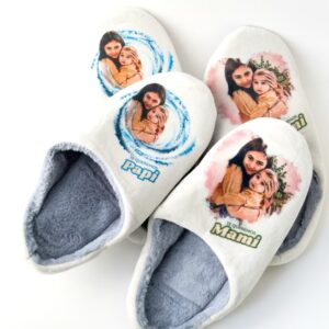 Zapatillas personalizadas con foto dibujada, regalo día del padre