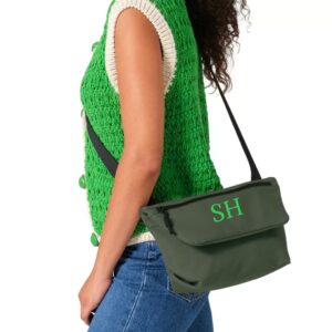 Bandolera impermeable personalizada con iniciales, repelente al agua, riñonera para mujer