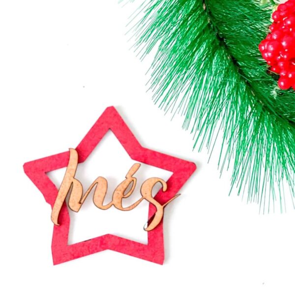 Cocholate | Regalos para Black Friday estrella de navidad con nombre