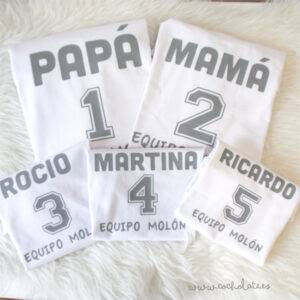 Camisetas personalizadas familia equipo