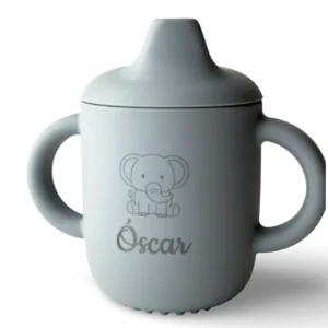 taza de silicona con tapa de aprendizaje