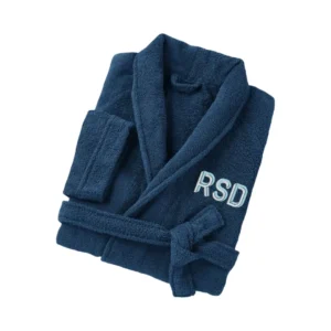 Albornoz adulto bordado con nombre o inciales, rizo 450grs, maxima calidad