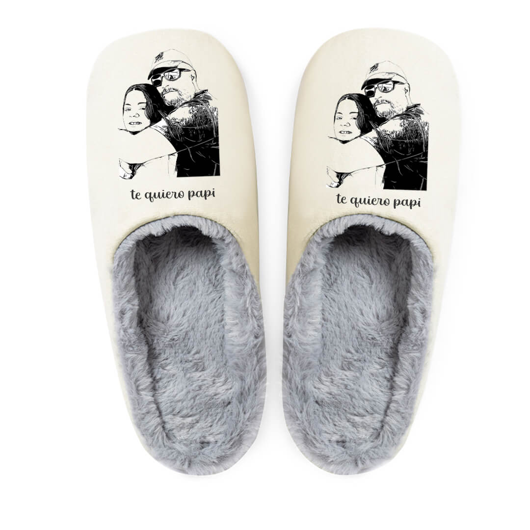 Cocholate | Zapatillas personalizadas con foto dibujada Zapatillas personalizadas con foto para el día del padre