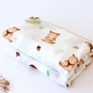 Muselina bebé bambú ositos kiokids