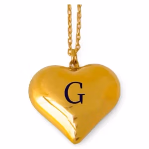 Gargantilla grabada con la G