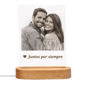 Lampara LED personalizada con foto y texto
