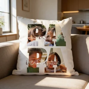 Cojin personalizado para papá con foto