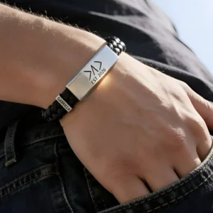 Pulsera papá grabada con año y nombre hijos